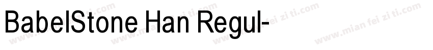 BabelStone Han Regul字体转换